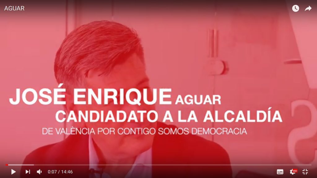 Entrevista al candidato de Contigo a la alcaldía de València José Enrique Aguar