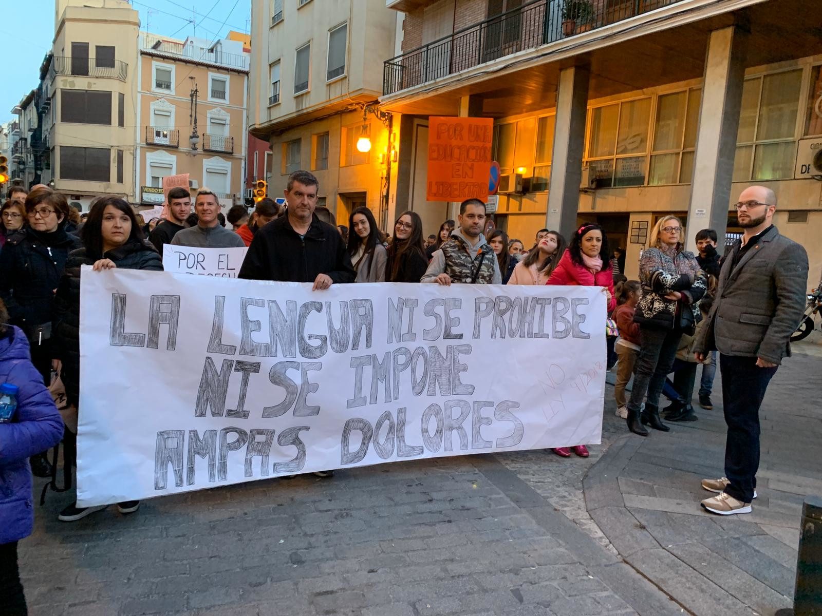 Manifestación contra el Plurilingüismo de Marzà en Orihuela