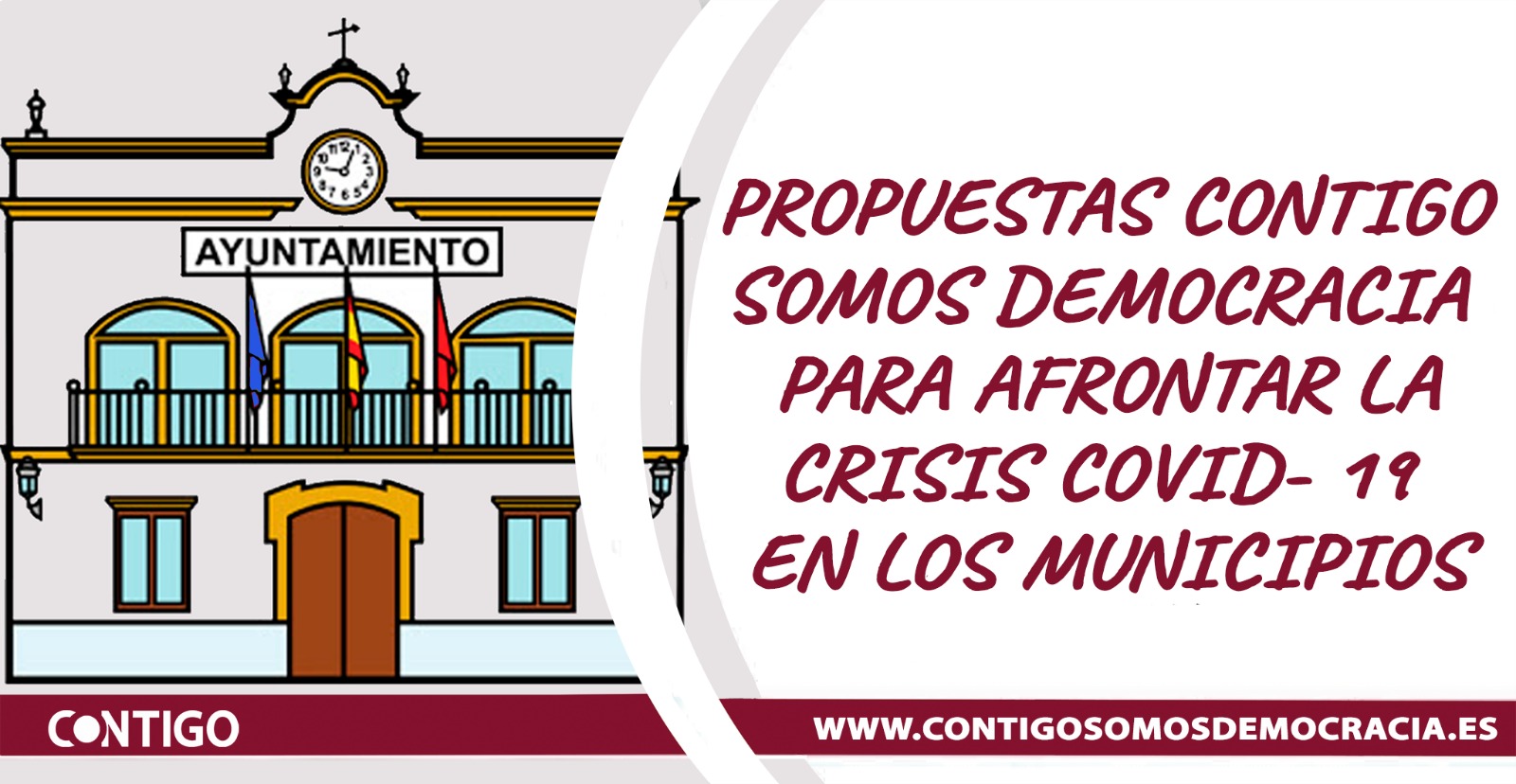 Propuestas de Contigo Somos Democracia para afrontar la crisis del covid-19 en los municipios