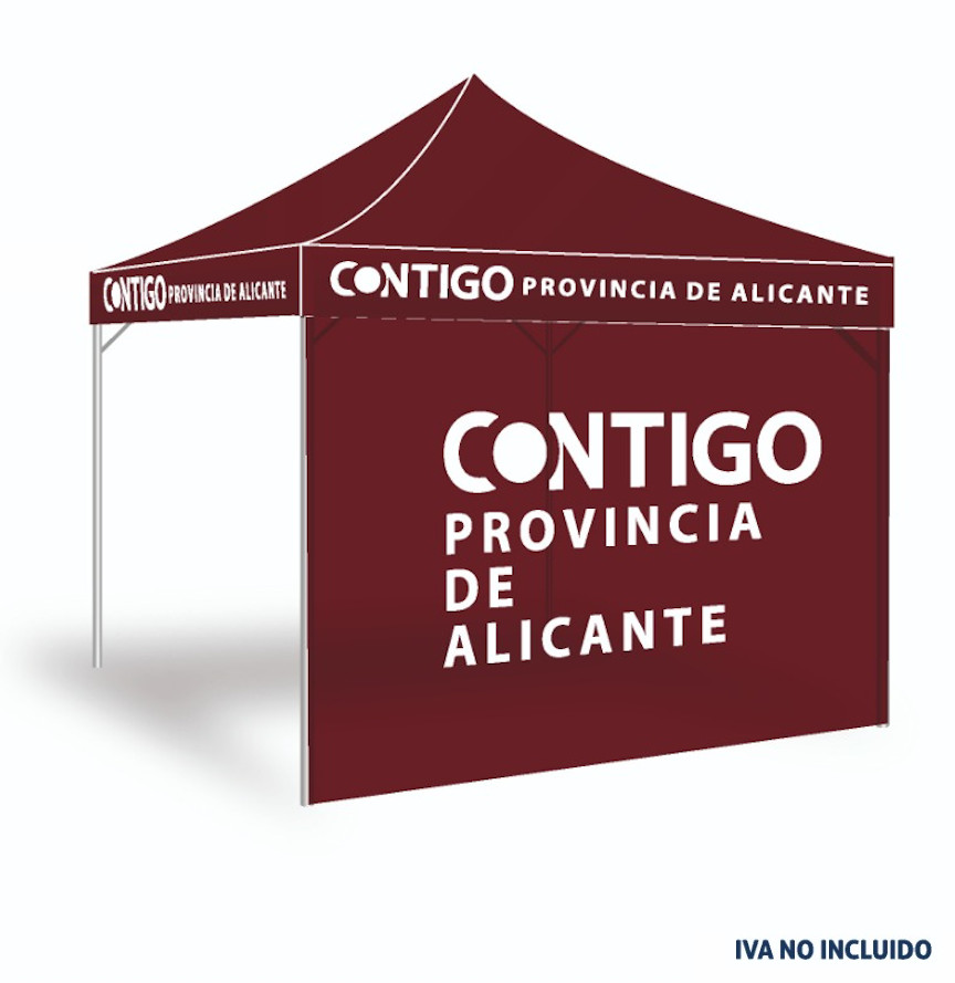 Carpa con Pared y Logo